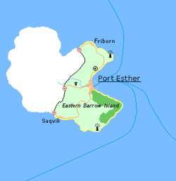 Location of District of East Barrow Island