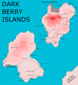 Location of Dark Berry Islands